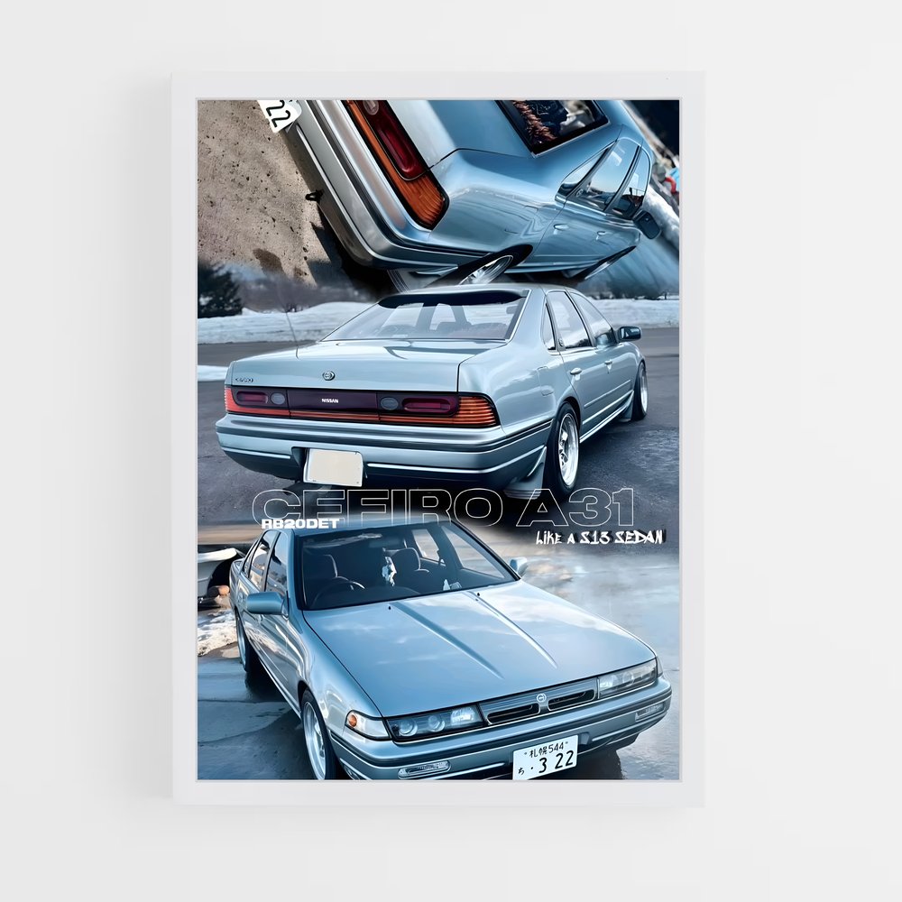 Poster Aérodynamique – affiche Nissan (vue 3)